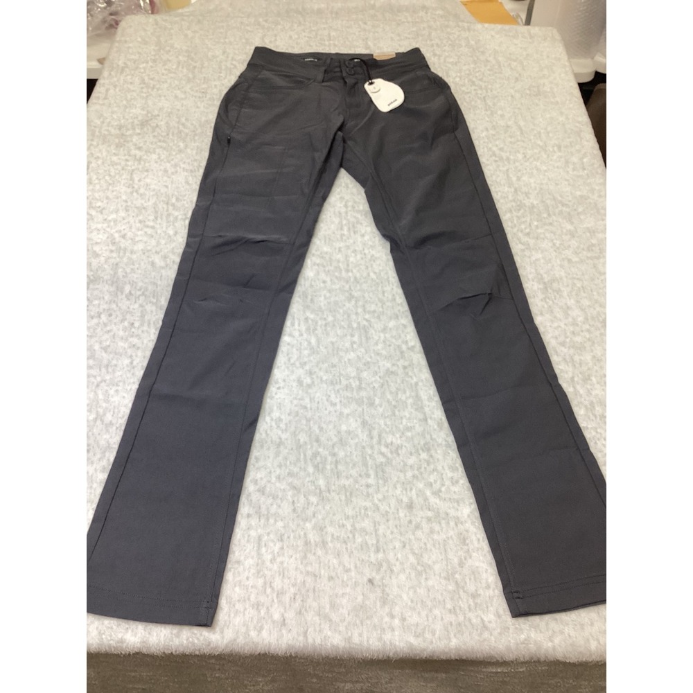Prana Halle Straight Pant II Coal Gray Tall Inseam Size 00/TL NWT